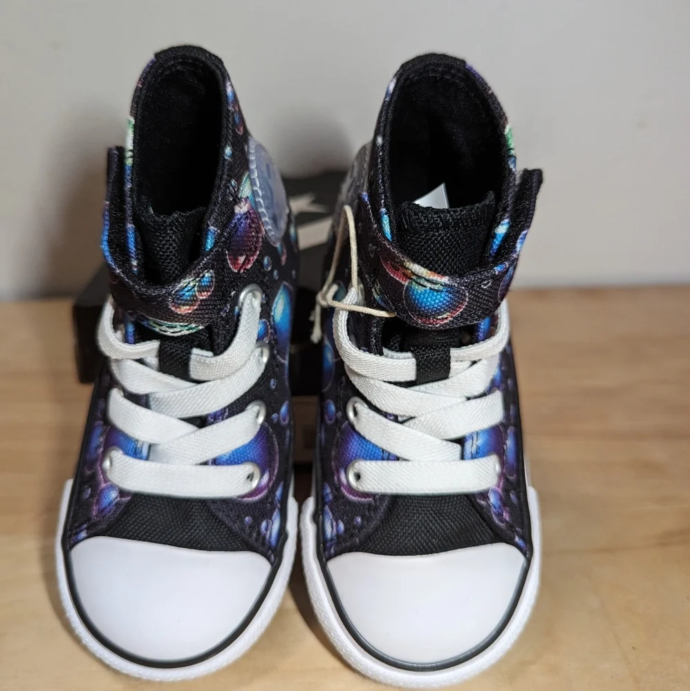 Converse Chuck Taylor All Star High Top Sneakers With Bubble Print Size 6 infant
